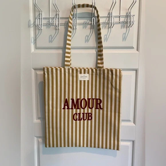 NEW Sezane AMORE CLUB Tote Bag Sézane - Picture 3 of 6